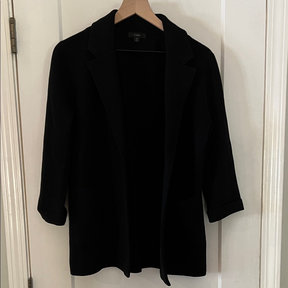 J. Crew Women's Black sweater Blazer